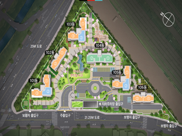 천안역 경남아너스빌 단지배치도